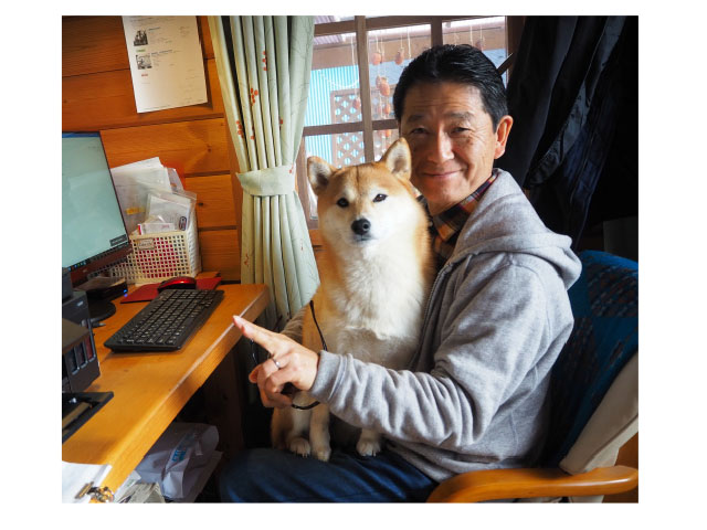 筆者（71歳）と愛犬のユズ