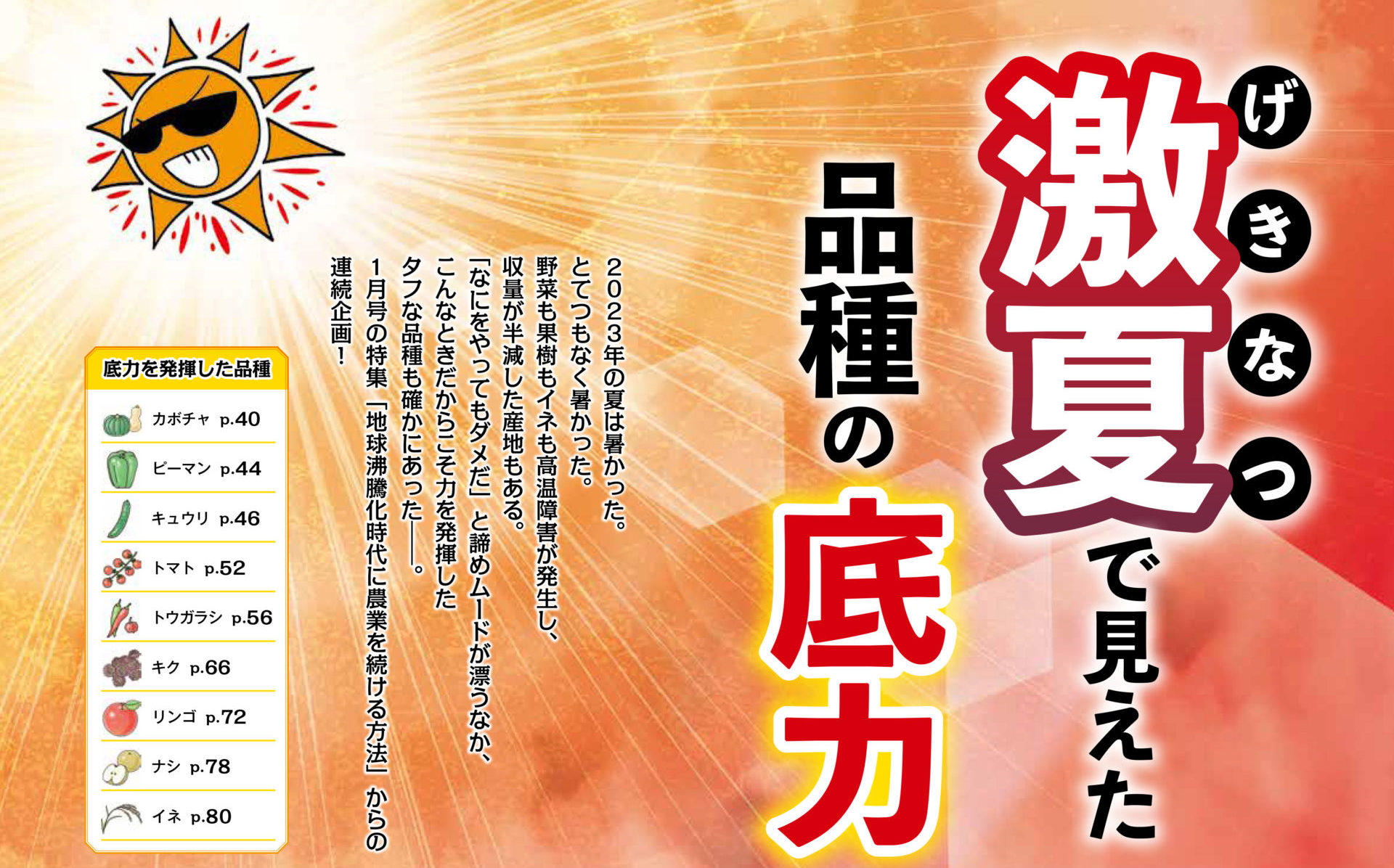 2024年2月号(特集 : 激夏に見えた品種の底力)の読みどころ案内 - 現代