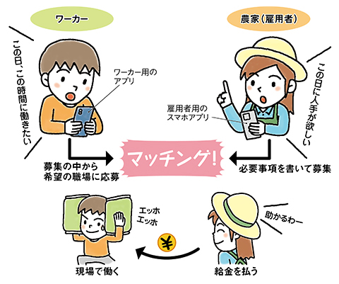 知りたい！　農業にスキマバイトアプリ