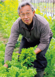 筆者（71歳）。有機野菜を宅配や直売所などで販売